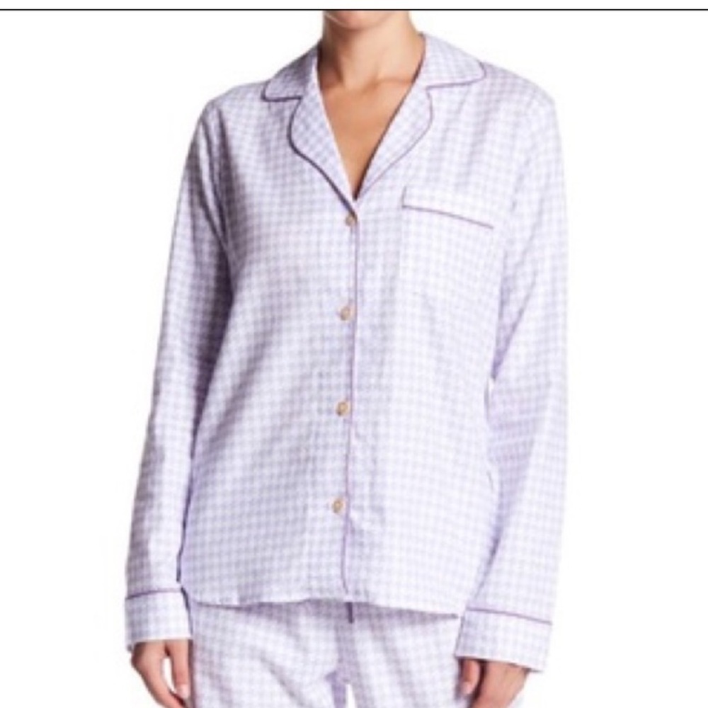 UGG Haven Purple  Checkered Pajama Top Size L